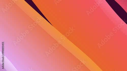 Wallpaper Mural Abstract gradient background with flowing purple and orange waves, soft light, smooth motion, digital art Torontodigital.ca