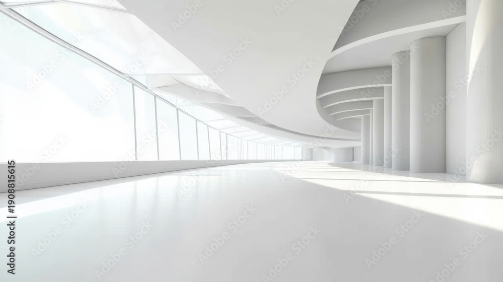 Obraz premium Modern Empty Room, interior design, mock up