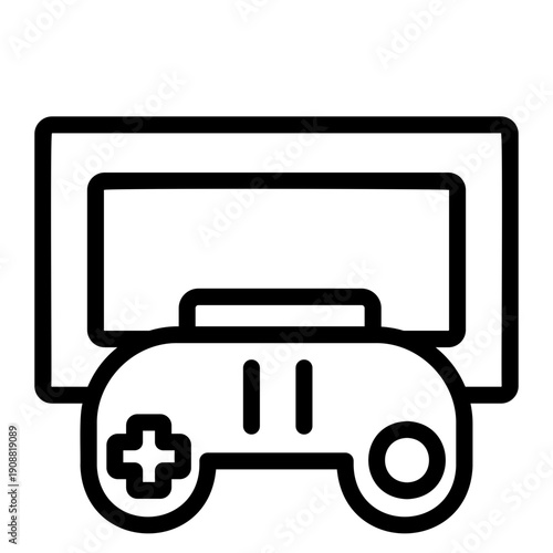 Game console Line Icon