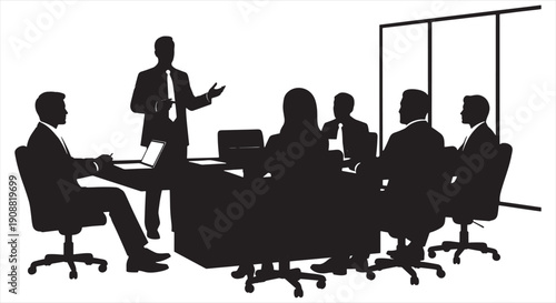 Business Professional Office Interaction – Corporate Teamwork, Leadership, and Career Development Concept