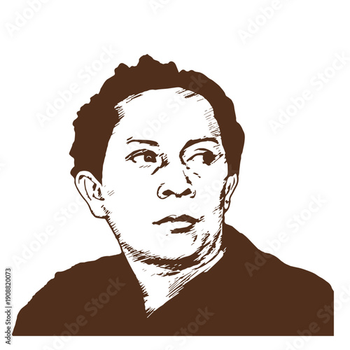 Woman Historical Portrait Illustration