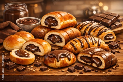 Roti isi coklat 