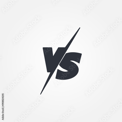 Versus logo. VS letters for sports, fight, competition, battle, match, competition. Vector icon.