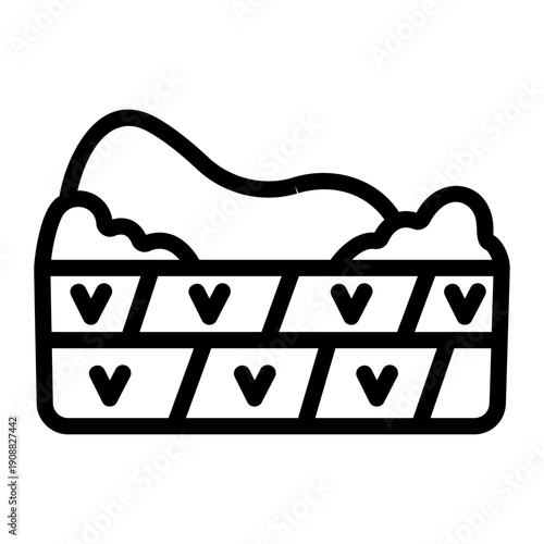 rice paddy Line Icon