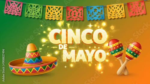 Cinco de Mayo Celebration with Traditional Mexican Elements.