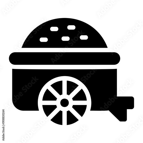 grain cart Solid icon