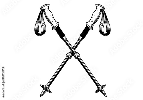 Crossed swords with dripping liquid illustration on white background symbolizing conflict