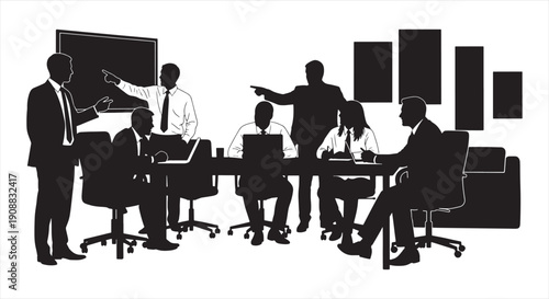 Business Professional Office Interaction – Corporate Teamwork, Leadership, and Career Development Concept