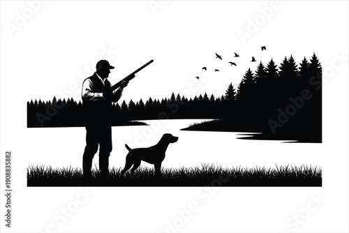 hunting silhouette