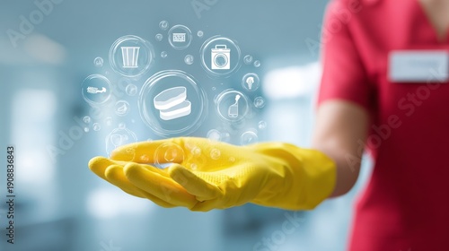 Cleaning Service Professional Hand.