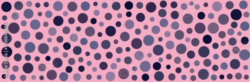 Pink Background with Dark Circle Pattern.