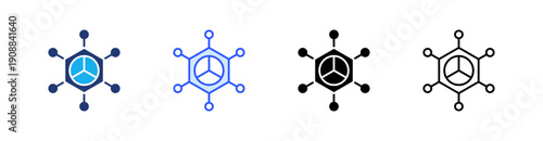 Technology Multiple Style Icon Set Vector 