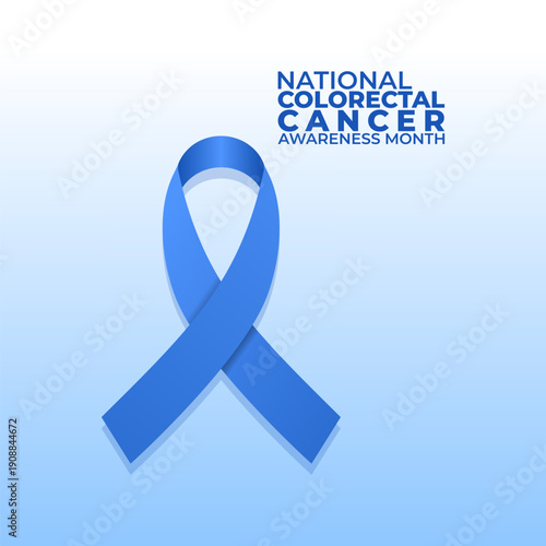vector graphic of National Colorectal Cancer Awareness Month ideal for National Colorectal Cancer Awareness Month celebration