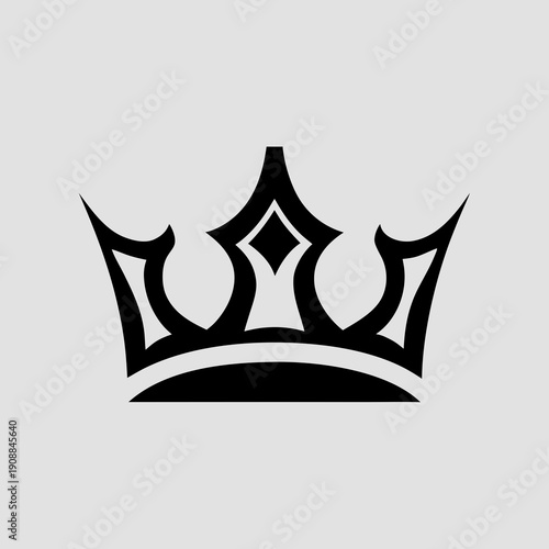 Elegant crown symbol for royalty and luxury branding
