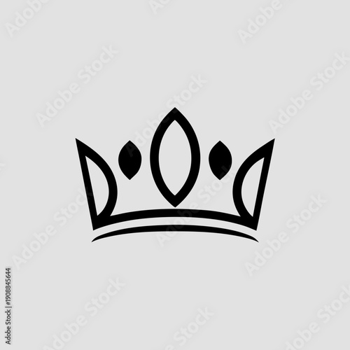 Elegant crown symbol for royalty and luxury branding purposes