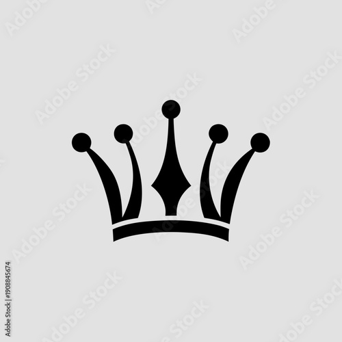 Elegant crown symbol for luxury and royalty concepts