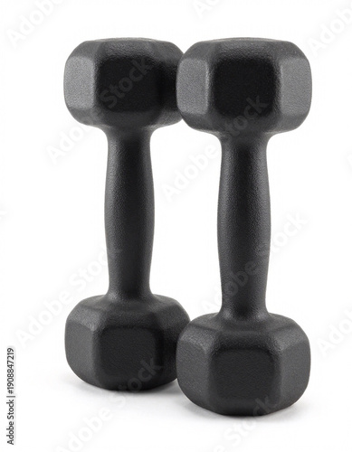 Fitness Dumbbells Isolated on White Background