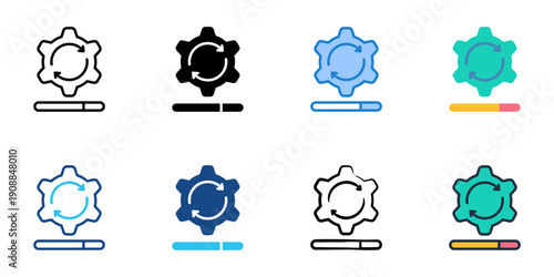 Tax Policy Updates icons set multiple style collection. Editable stroke 
