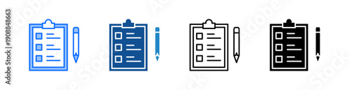 Assessment Multiple Style Icon Set 