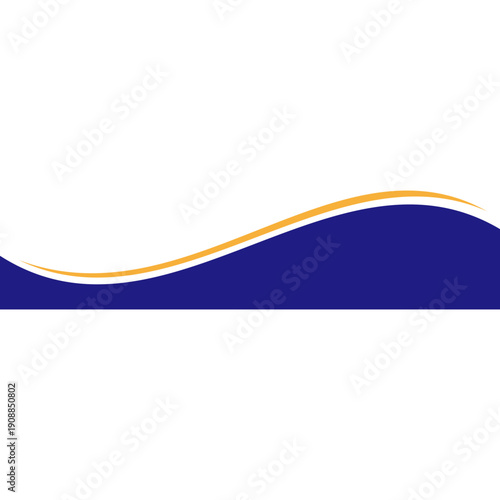 Curve footer element