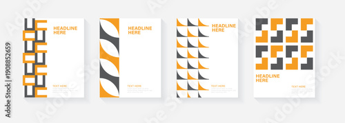 Poster Design. Modern Brochure Layout. Book Cover. Background. Corporate report cover abstract geometric design layout bundle. brochure template collection.