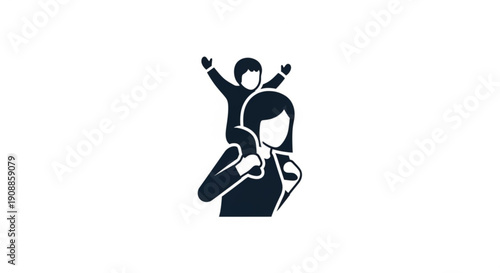 Mother and child playful happy joyful family bonding together