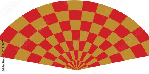 chess board pattern gold and red