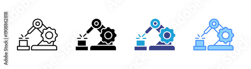 Welding Machine icon set multiple style collection