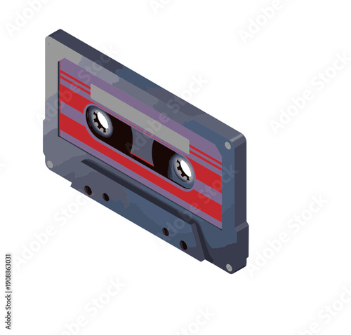 Isometric , music, stuff and  photography equipment icons set. diseños isométricos. Ilustraciones