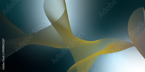 Abstract DarkCyan and White  background with flowing lines and light creating a modern digital wallpaper design