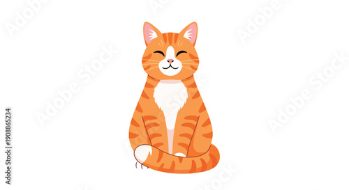 An orange tabby cat sits with one paw raised and a winking expression on its face.