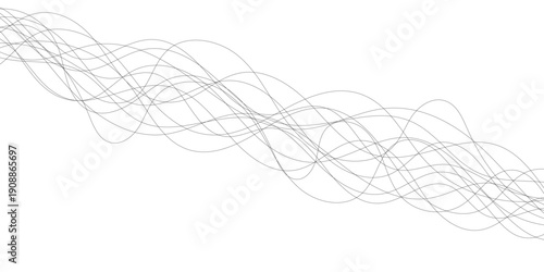 Line art striped graphic template. Thin line wavy abstract vector background. line background. Curve wave seamless pattern.