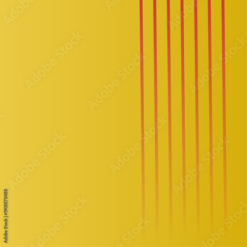 Abstract Yellow Background with Red Lines.
