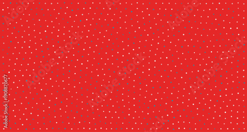 Red Abstract Background with Small White Circles.