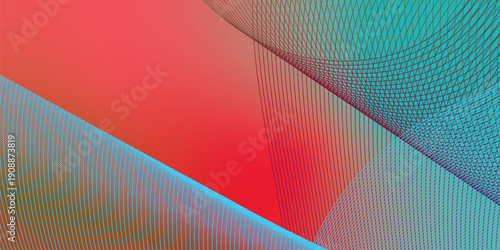 Green and red abstract grainy gradient background with black noisy texture wide banner poster header design