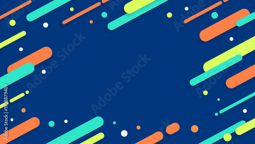 フルHDサイズ／ポップなネオンカラー背景