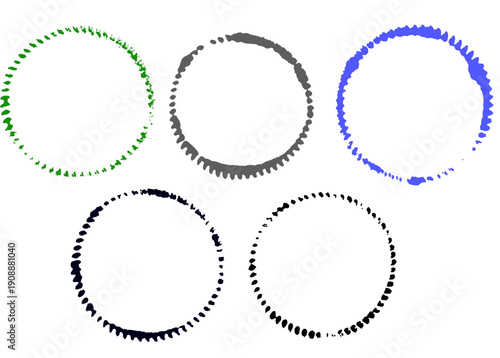 Round glass bottle floor painting, beer bottle floor