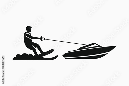 Man in canoe on water