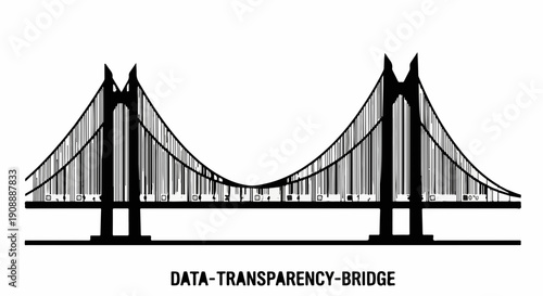 Symbolic bridge representing data and transparency in a modern connection