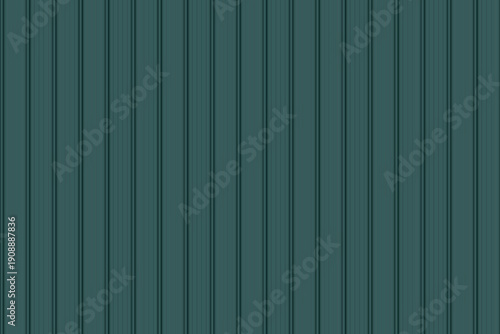 Abstract background featuring a grid of green textured rectangular panels with vertical ribbing. Illustration for modern facade cladding, interior wall tiles, architectural design and luxurious decor