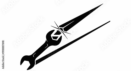 Symbol of mechanical innovation and sharp precision