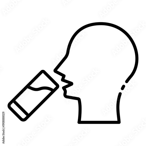 drinking water icon. hydration intake. body balance. health care