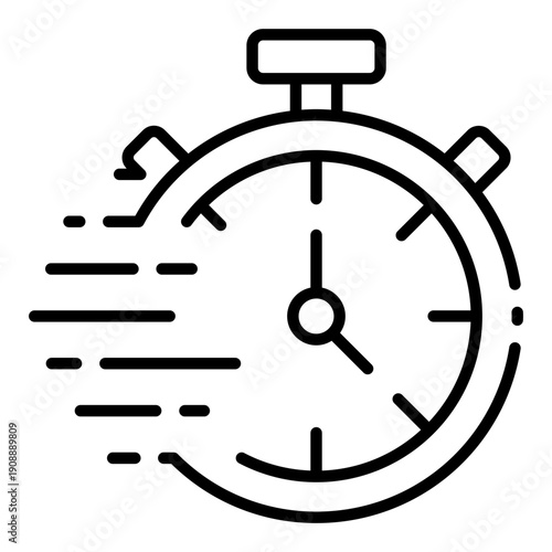 timer icon. rapid countdown motion. time indicator. productivity control
