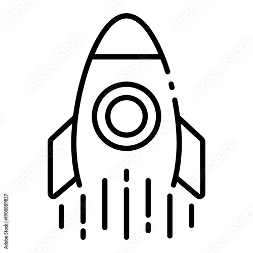 rocket icon. extreme launch speed. propulsion indicator. space travel