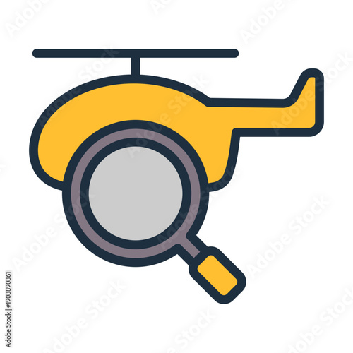 Search Operation Icon - Lineal Color