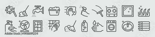 cleaning set icon