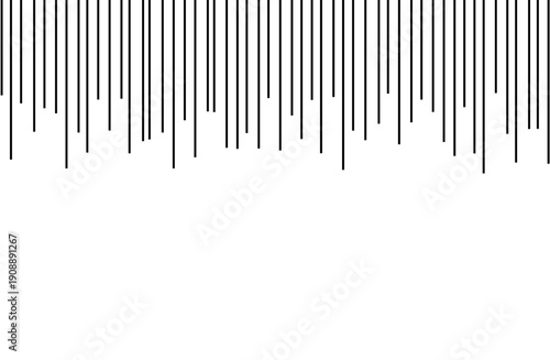 漫画背景 漫符ガーン集中線 黒 透過