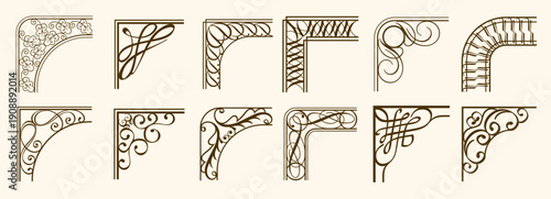 Set of Frames vector illustration