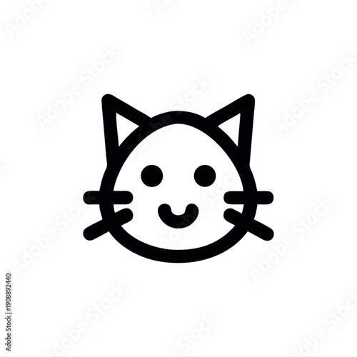 Cat Icon Vector Pet Animal Logo for Veterinary and Commercial Branding