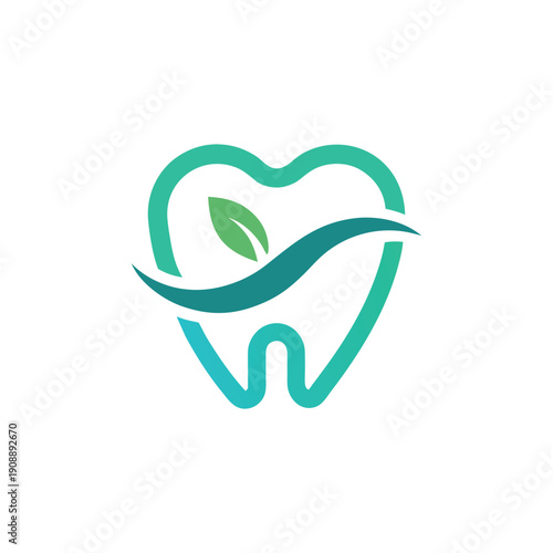 Dental Logo Vector Tooth Clinic Healthcare Medical Branding Design